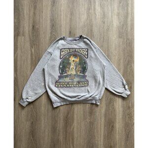 Rare Vintage 90s Green Bay Packers Starter NFL Football Gray Crewneck Sweater